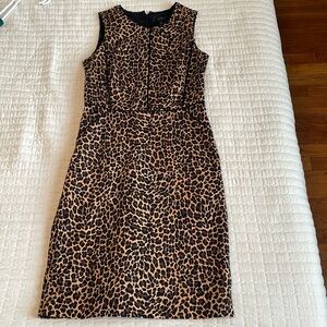 J. Crew Leopard Print Dress
